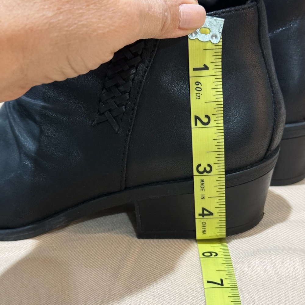 Black Leather Ankle Boots - Picture 6 of 6